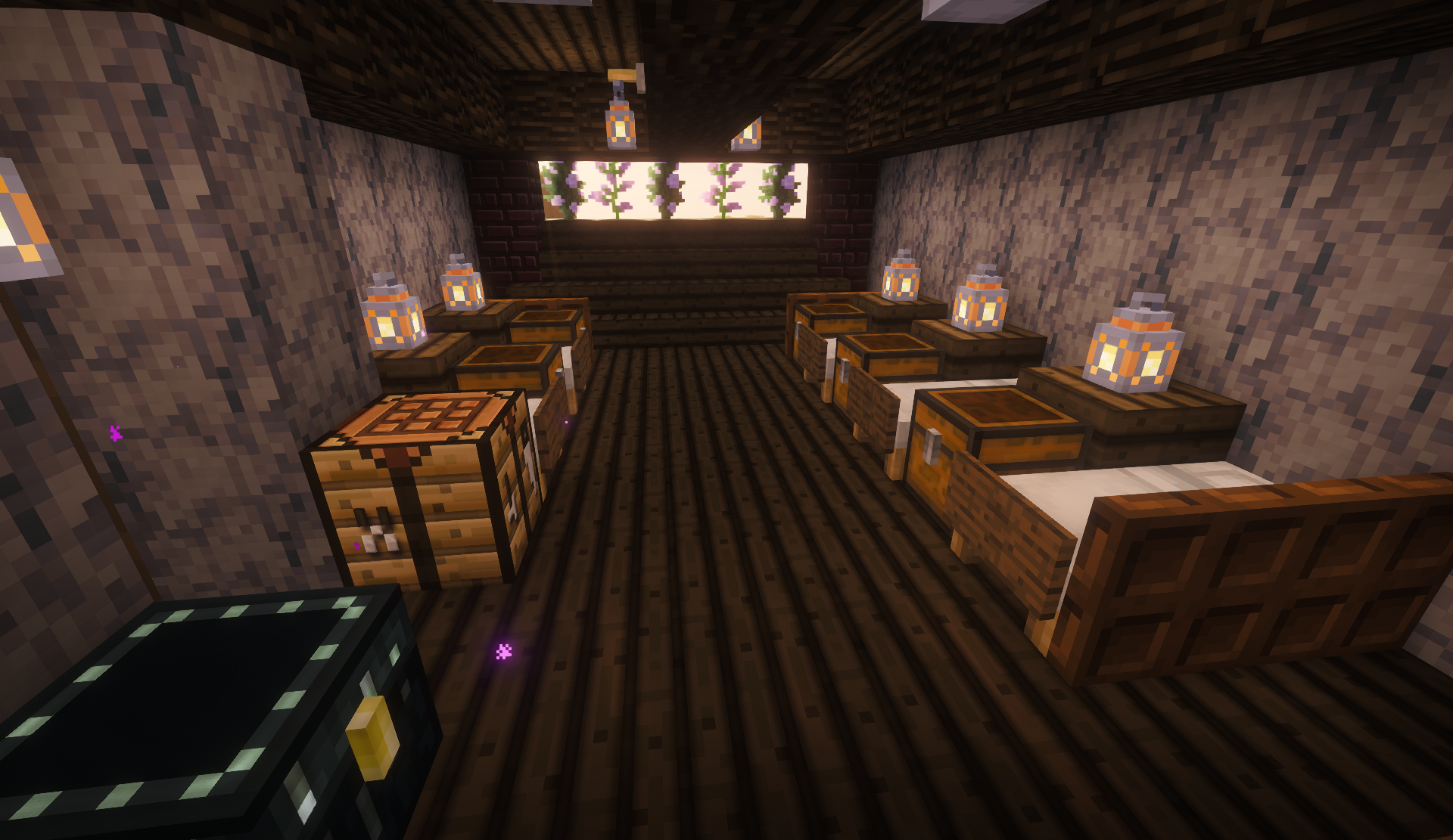 Interior view of the End Lodge Lodging Room