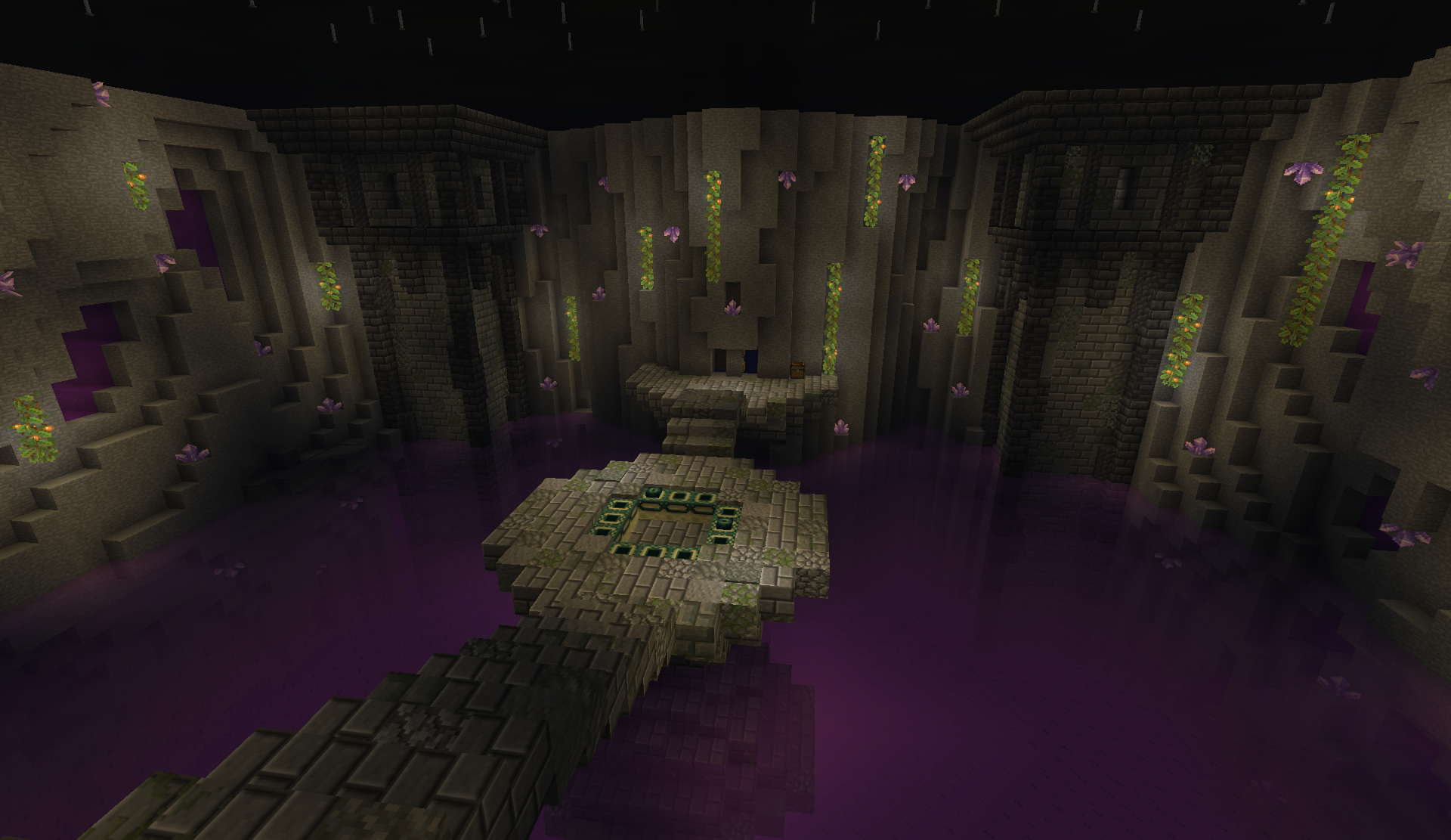 End Portal Room with portal platform and surrounding architecture
